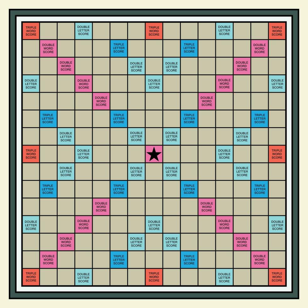The Illustration of Scrabble Game vector