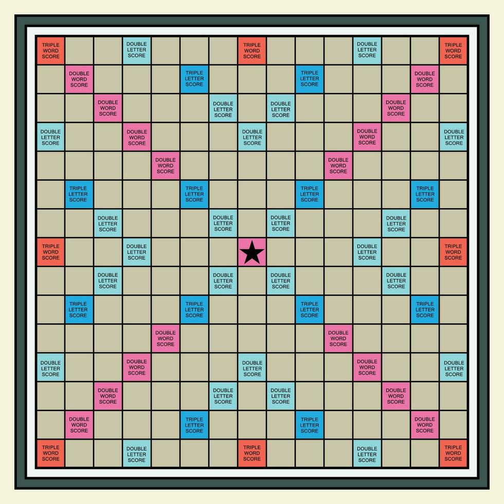 The Illustration of Scrabble Game vector