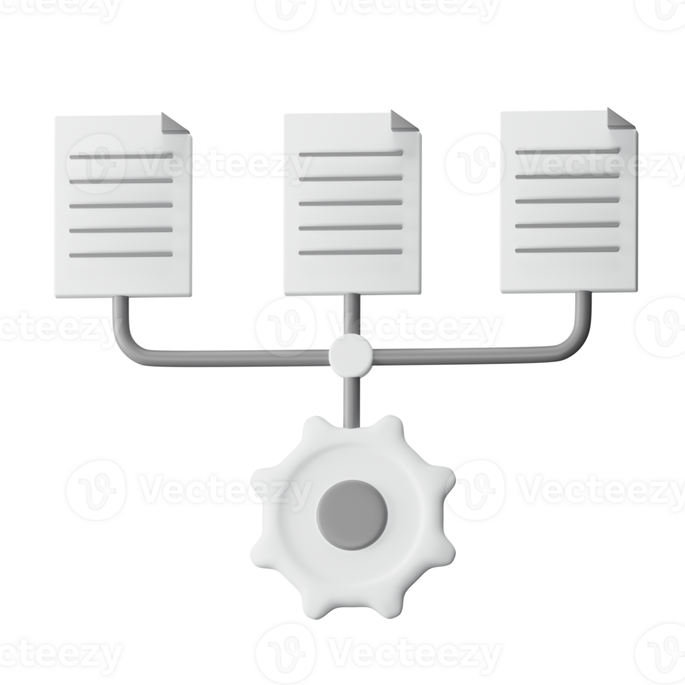 Organize 3D Render Icon Illustration png