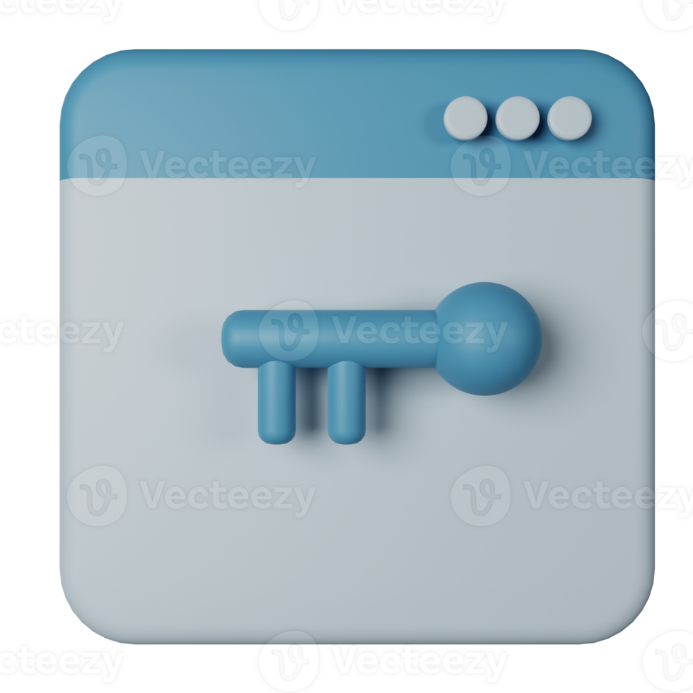 Keyword 3D Render Icon Illustration png