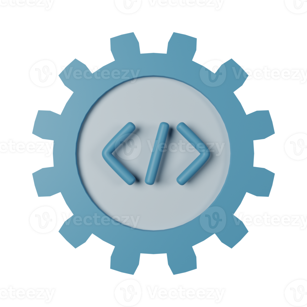 Code Optimisation 3D Render Icon Illustration png