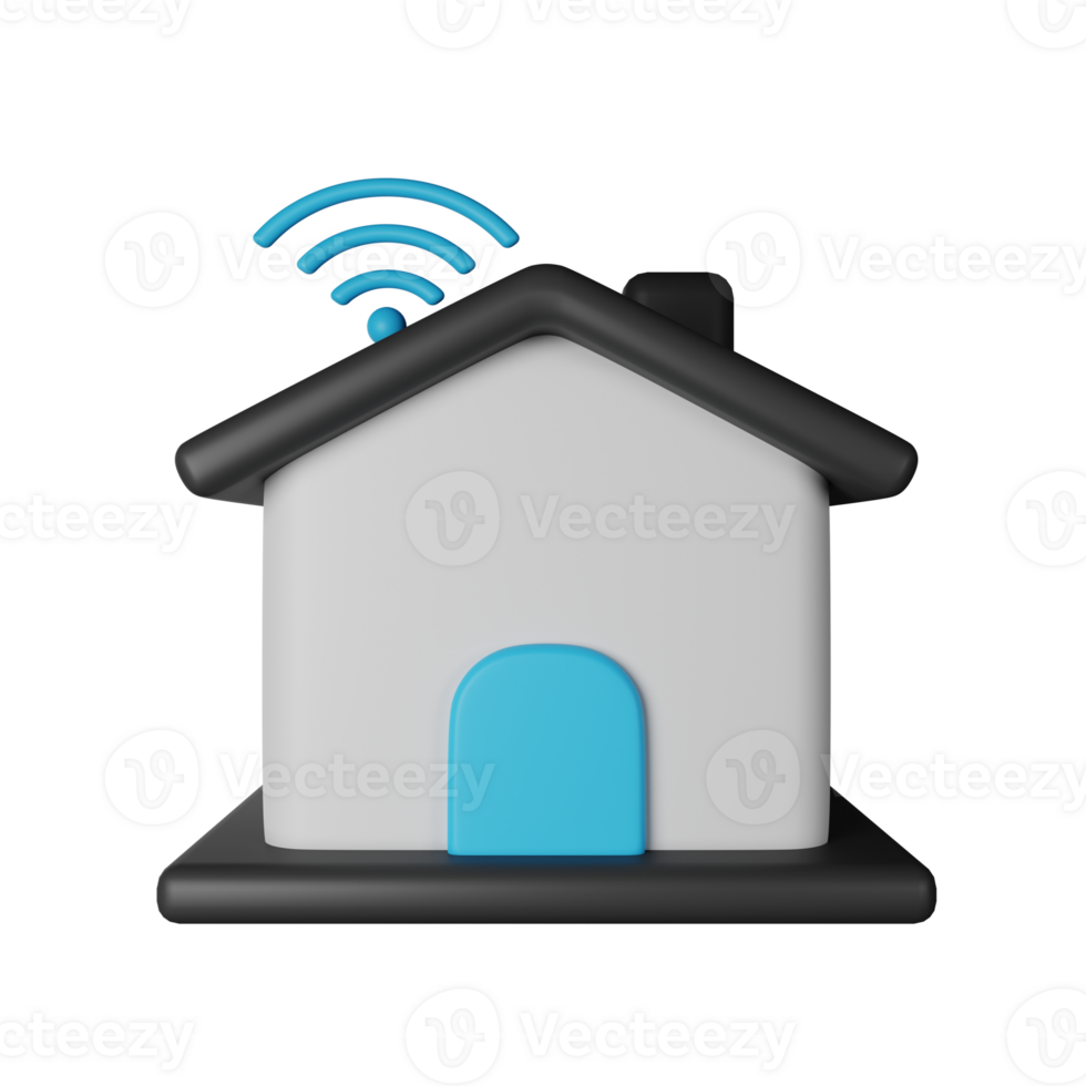 Smart Control 3D Render Icon Illustration png