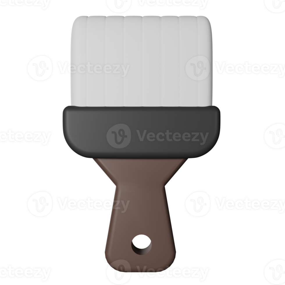 Brush 3D Render Icon Illustration png