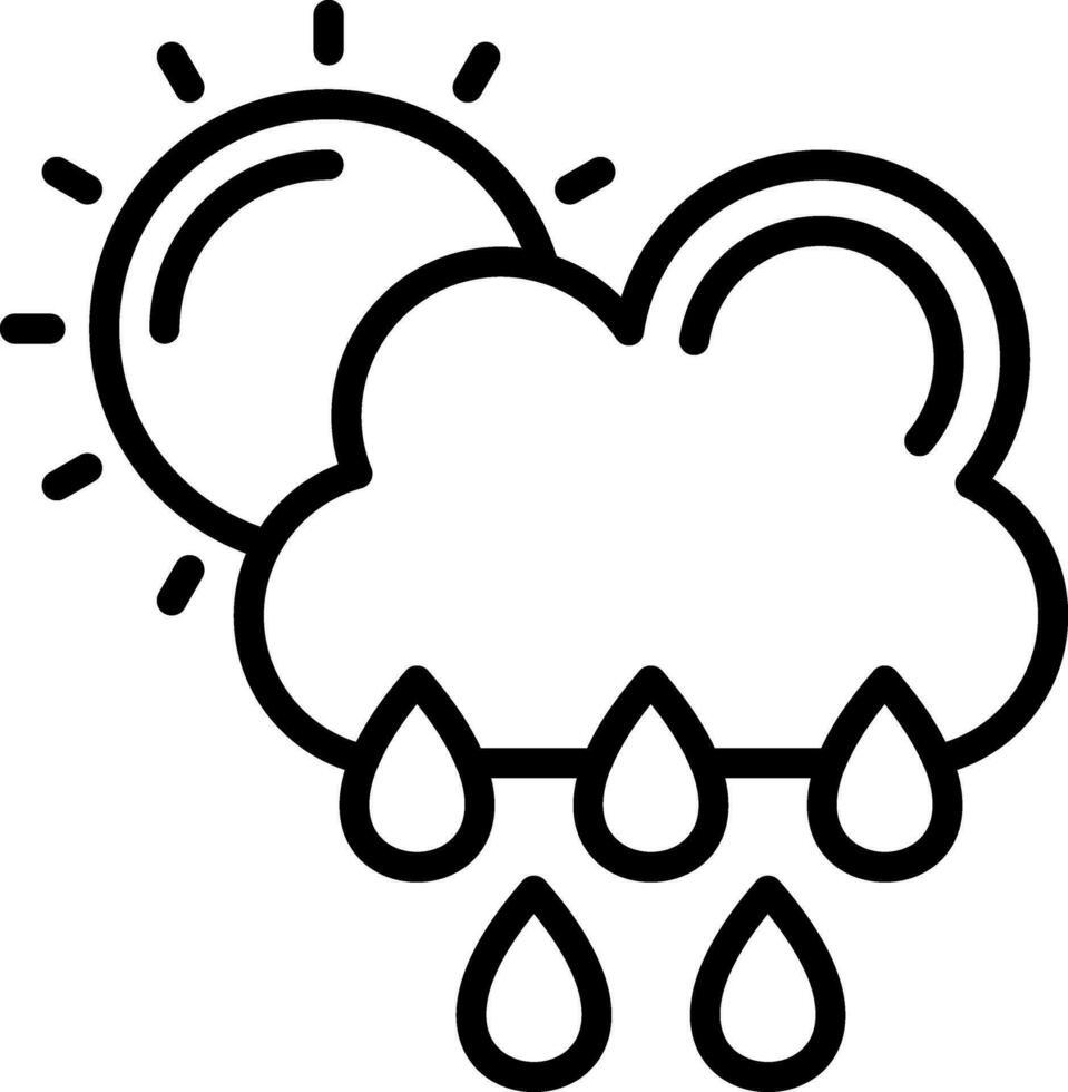 Rainy Day Vector Icon Design