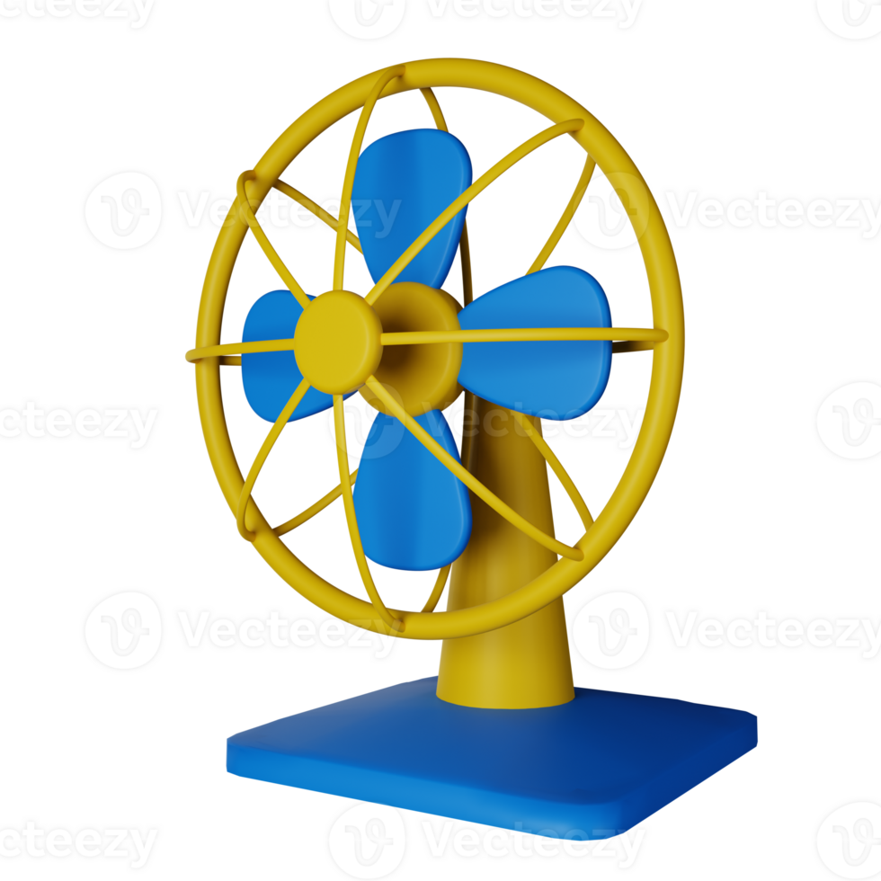 Fan 3D Render Icon Illustration png