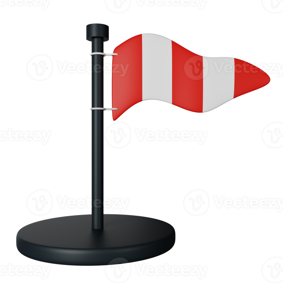 vent direction 3d rendre icône illustration png