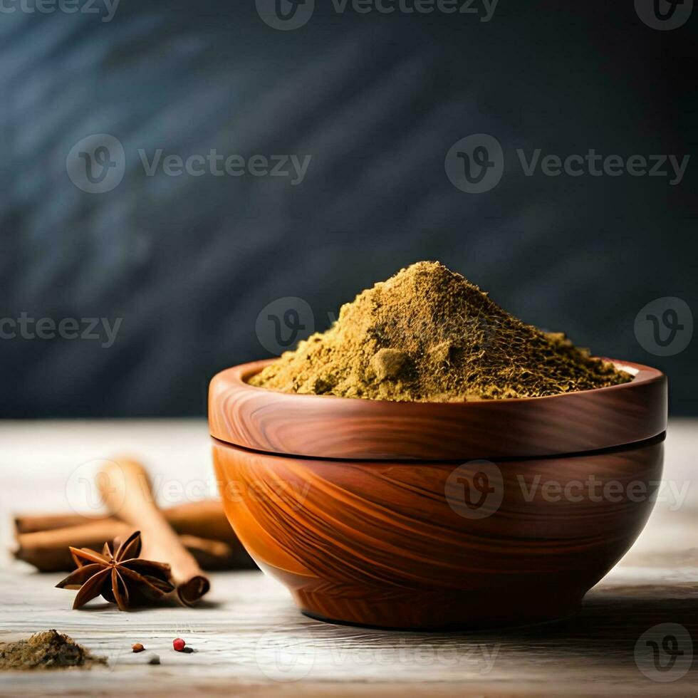 Various seasonings with various types of organic and natural ingredients, good for brands, restaurants, websites, blogs, companies, food businesses. The concept of generative Ai photo