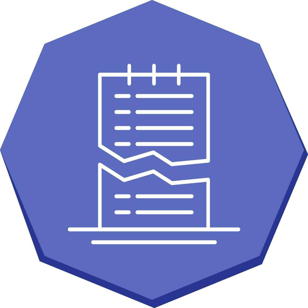 Corrupted List Vector Icon