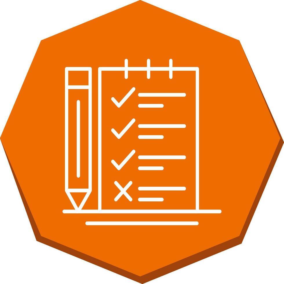 Survey Checklist Vector Icon