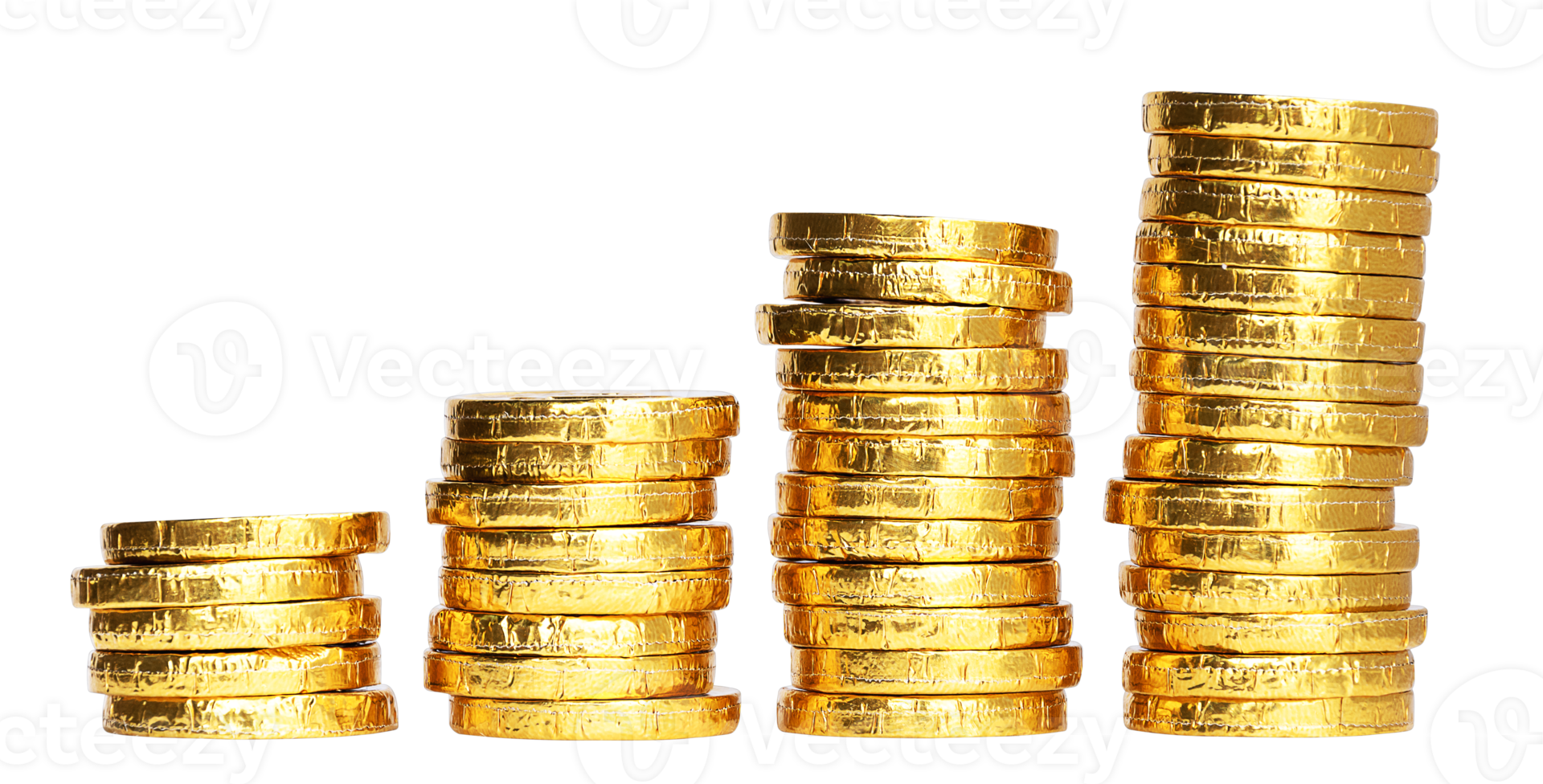 Stacked gold coins png