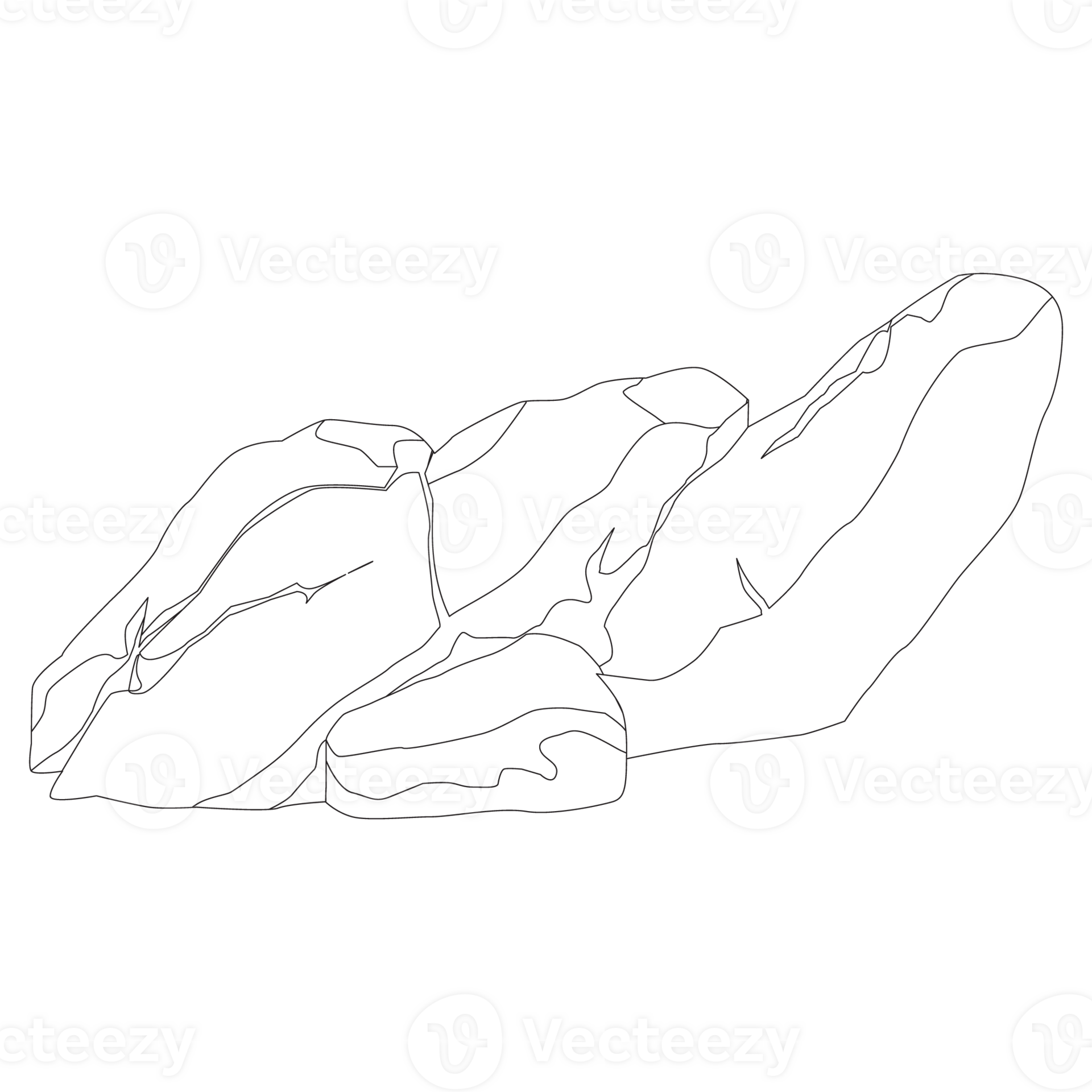 Stone Two Nature Outline Illustrations 29205233 PNG