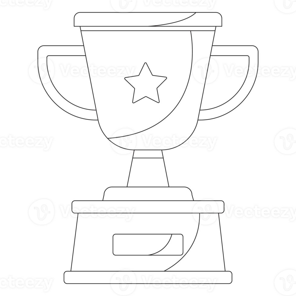 trofeo realizzazione distintivo 2d schema illustrazioni png