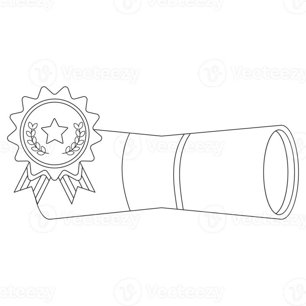 Achievement Letter 3 Achievement Badge 2D Outline Illustrations png