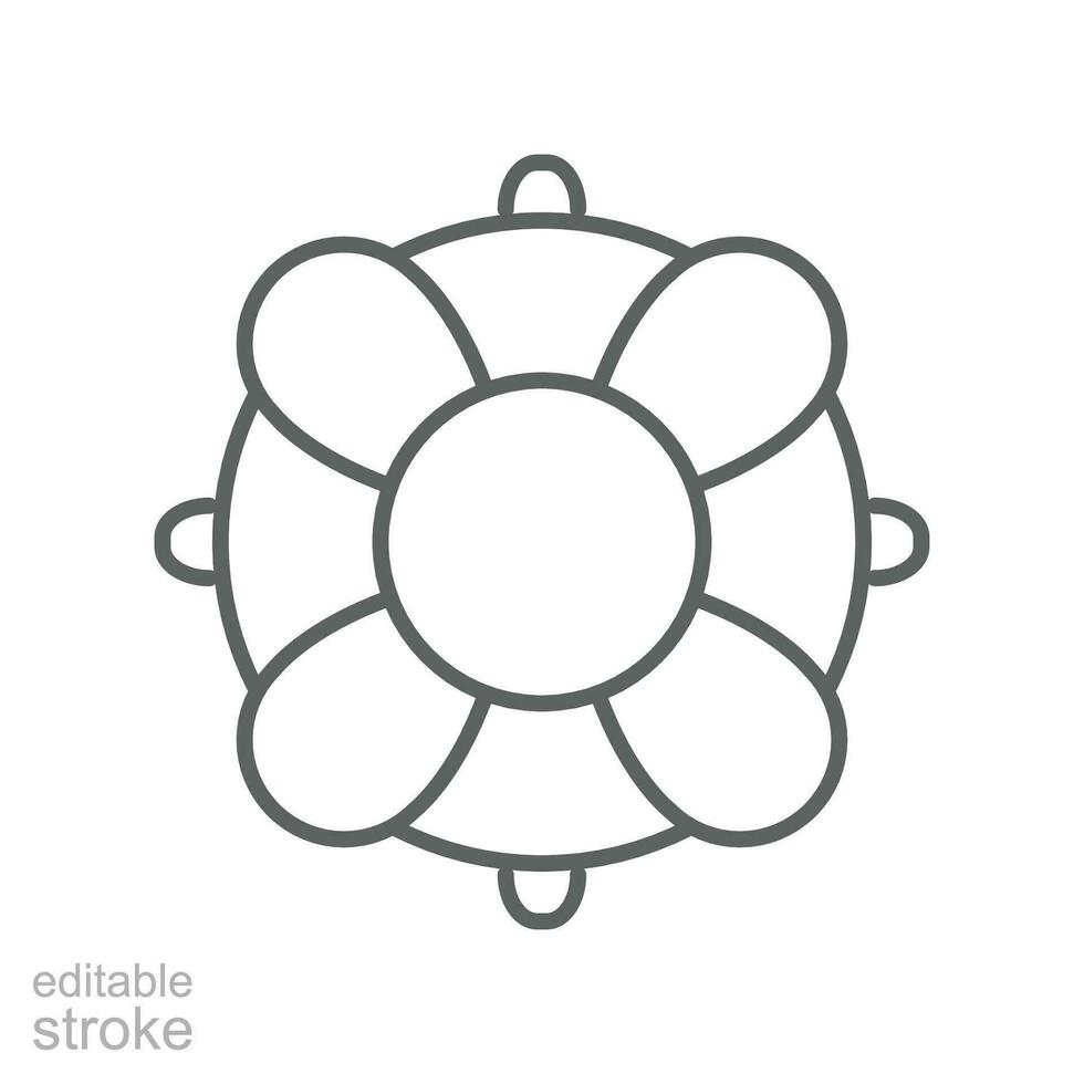 Business Concepts Contingency planning line icon. Plan evacuation for possible future event or circumstance. Risk management idea. Editable stroke Vector illustration design on white background EPS10