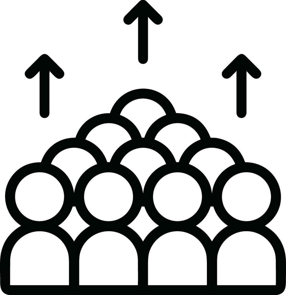 crecimiento negocio icono símbolo vector imagen. ilustración de el Progreso contorno infografía estrategia desarrollo diseño imagen