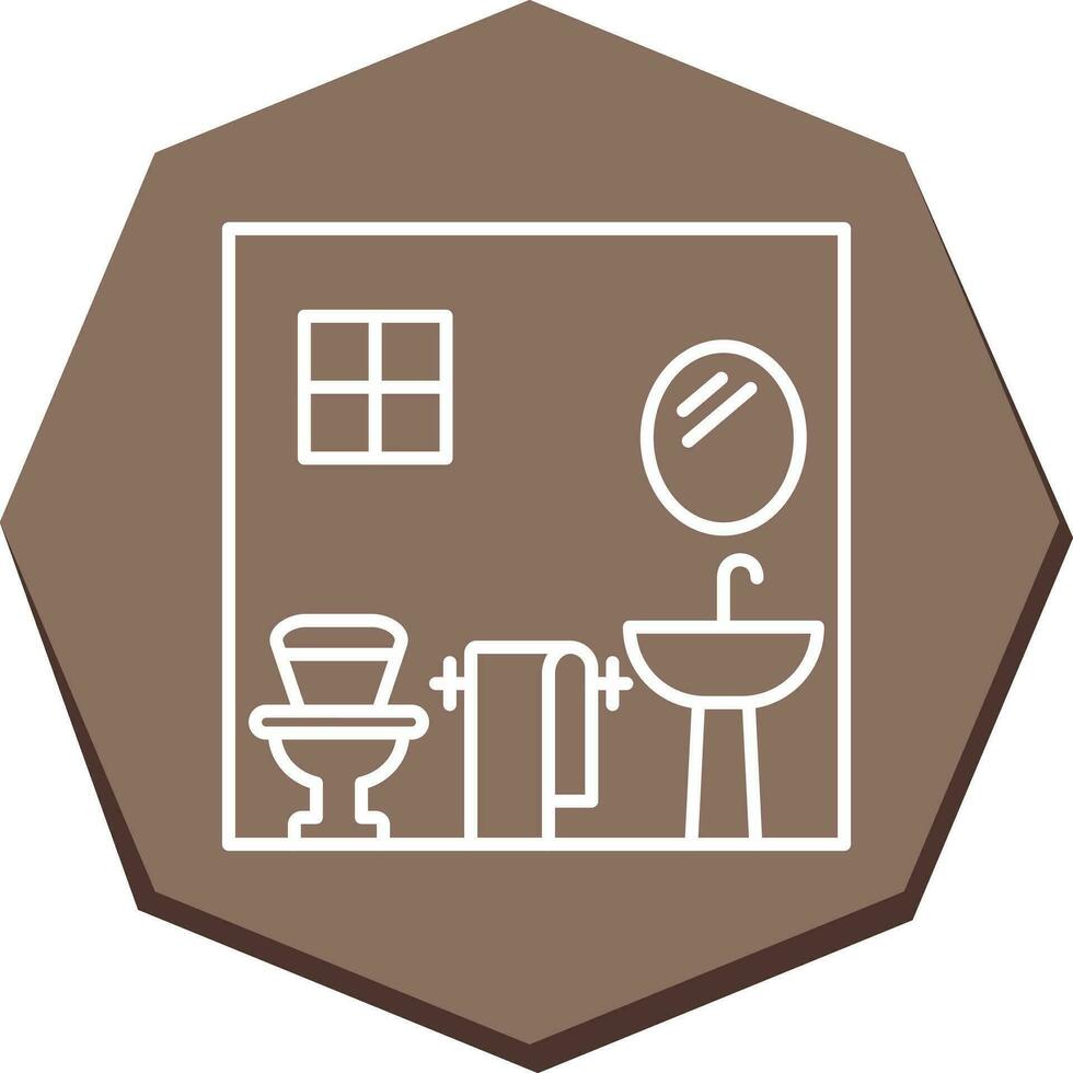 icono de vector de baño