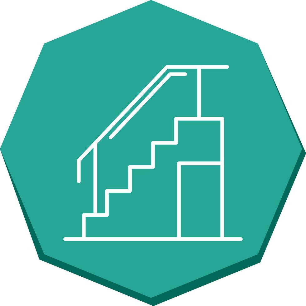 icono de vector de escaleras