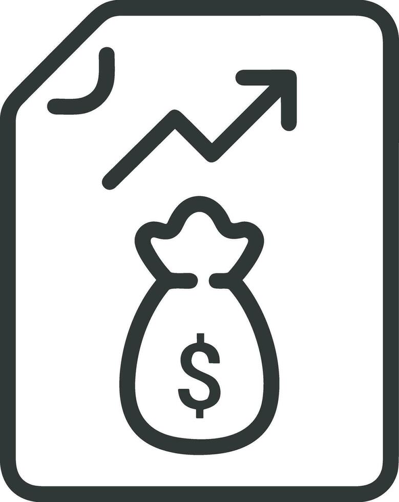 Growth business icon symbol vector image. Illustration of the progress outline infographic strategy  development design image