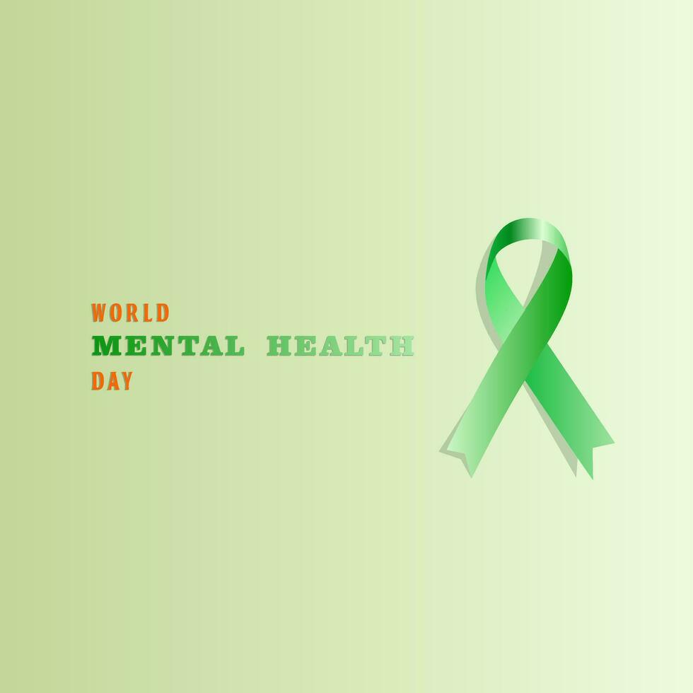 World mental health day,  Raising awareness of mental health. Control and protection. Medical health care design vector