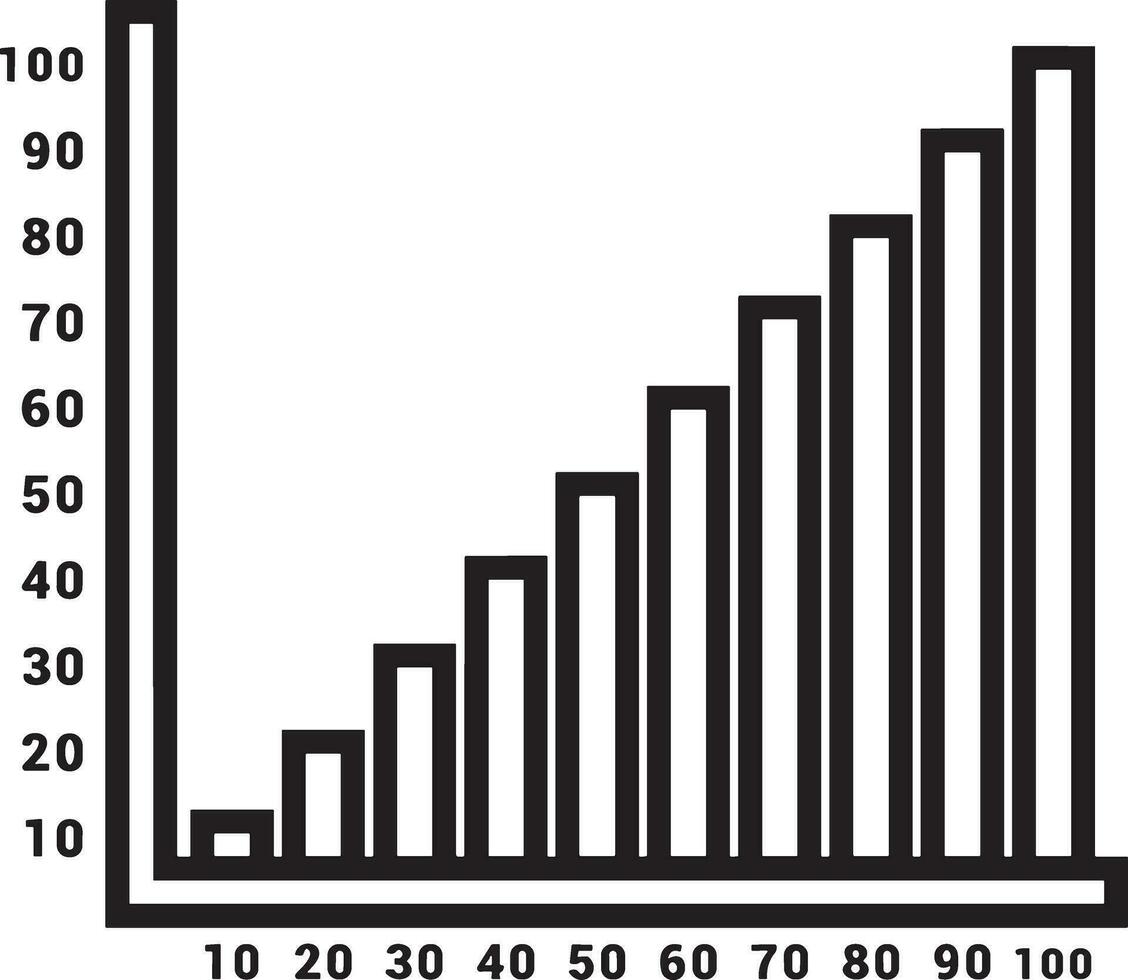 Growth business icon symbol vector image. Illustration of the progress outline infographic strategy  development design image