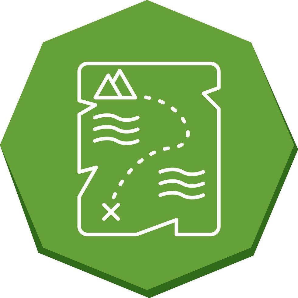 Treasure Map Vector Icon