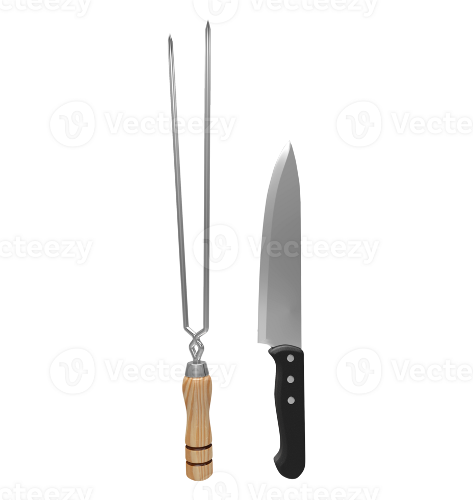 di legno e metallo barbecue utensili con testo png