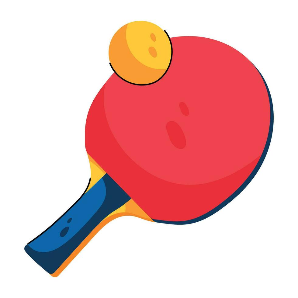 Trendy Table Tennis vector