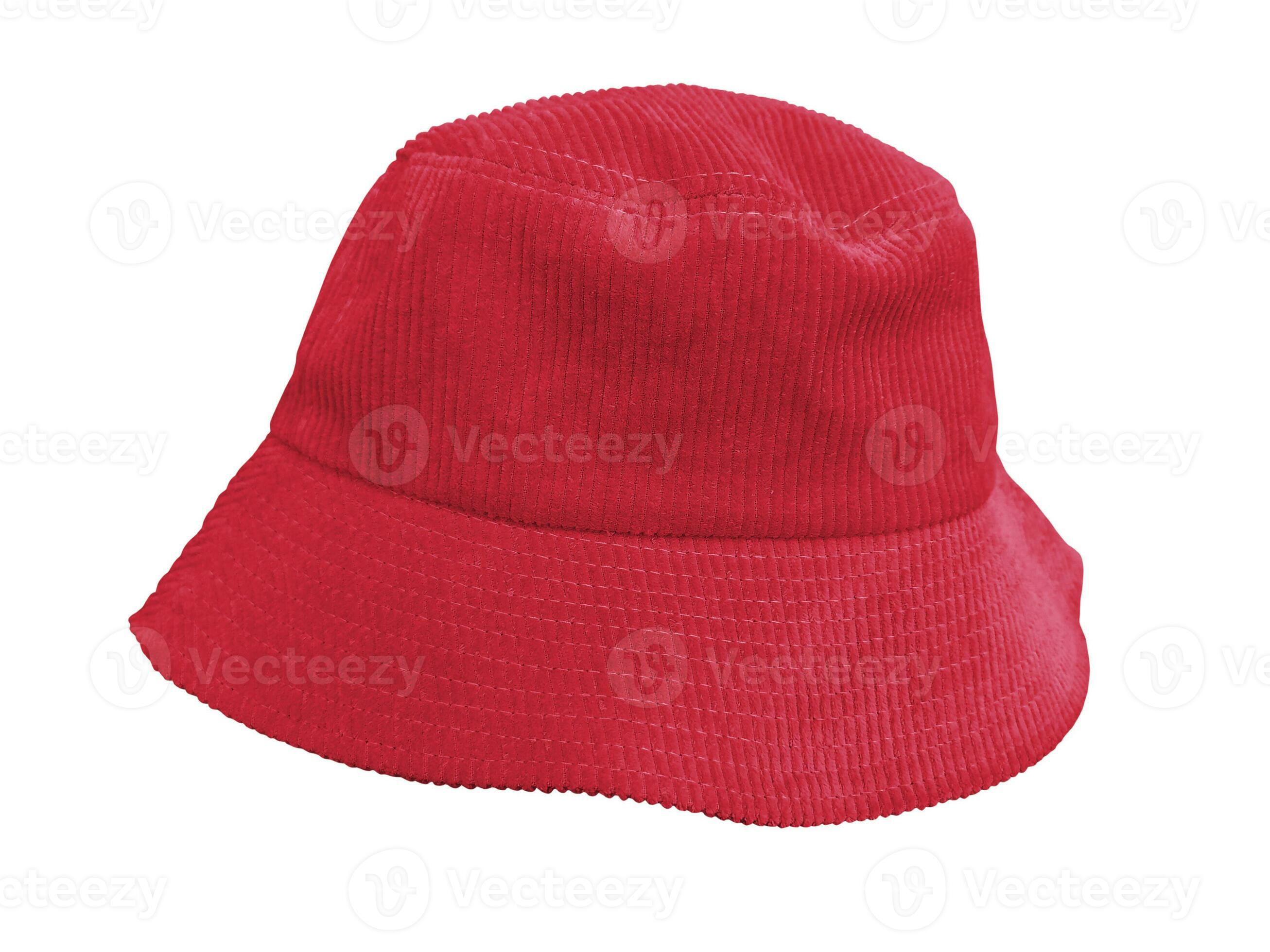 red bucket hat isolated on white background 29208188 Stock Photo at