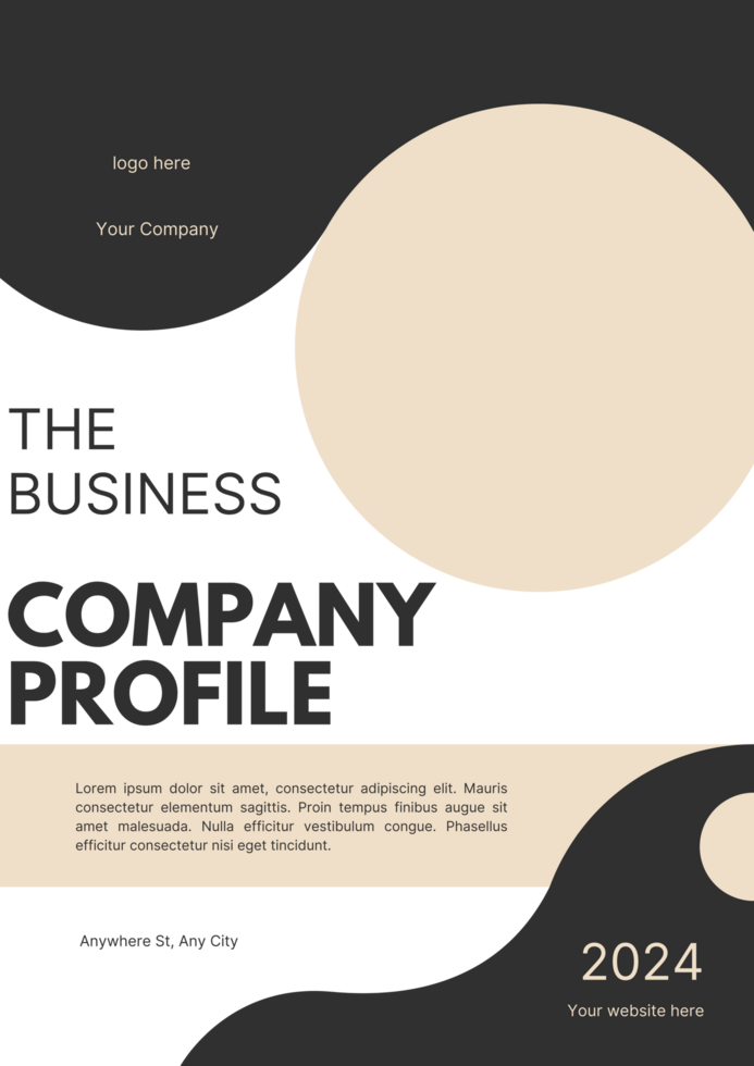 Many colours company Profile  Brochure Cover Design Template adept for multipurpose Projects png