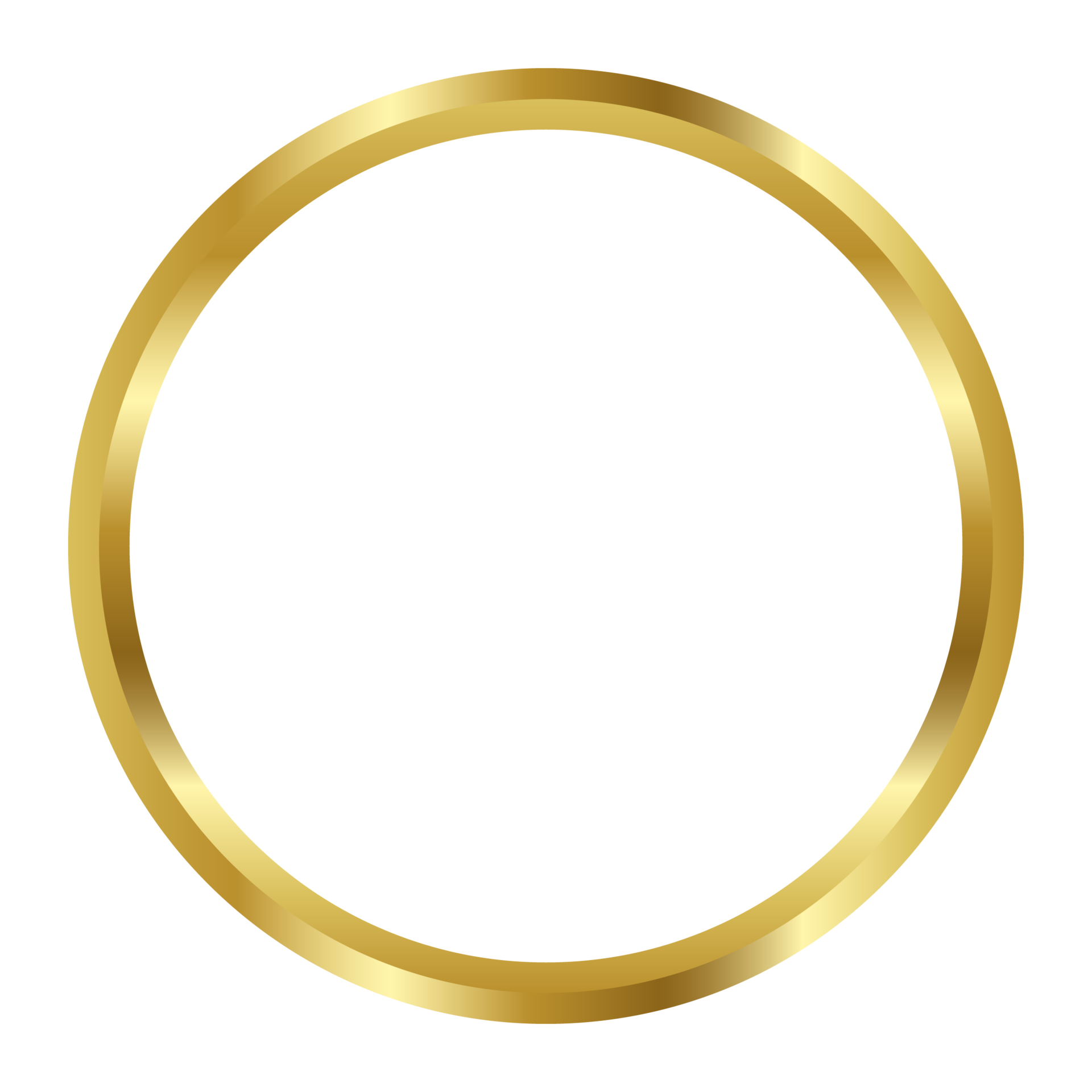 Golden circle frame border clipart 29208512 png