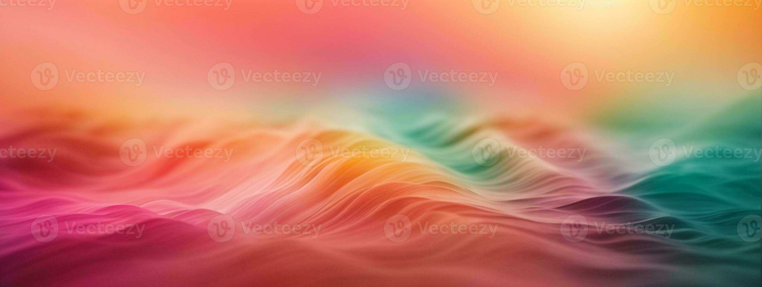 Abstract blurred gradient background in bright colors. Colorful smooth illustration. AI generated photo