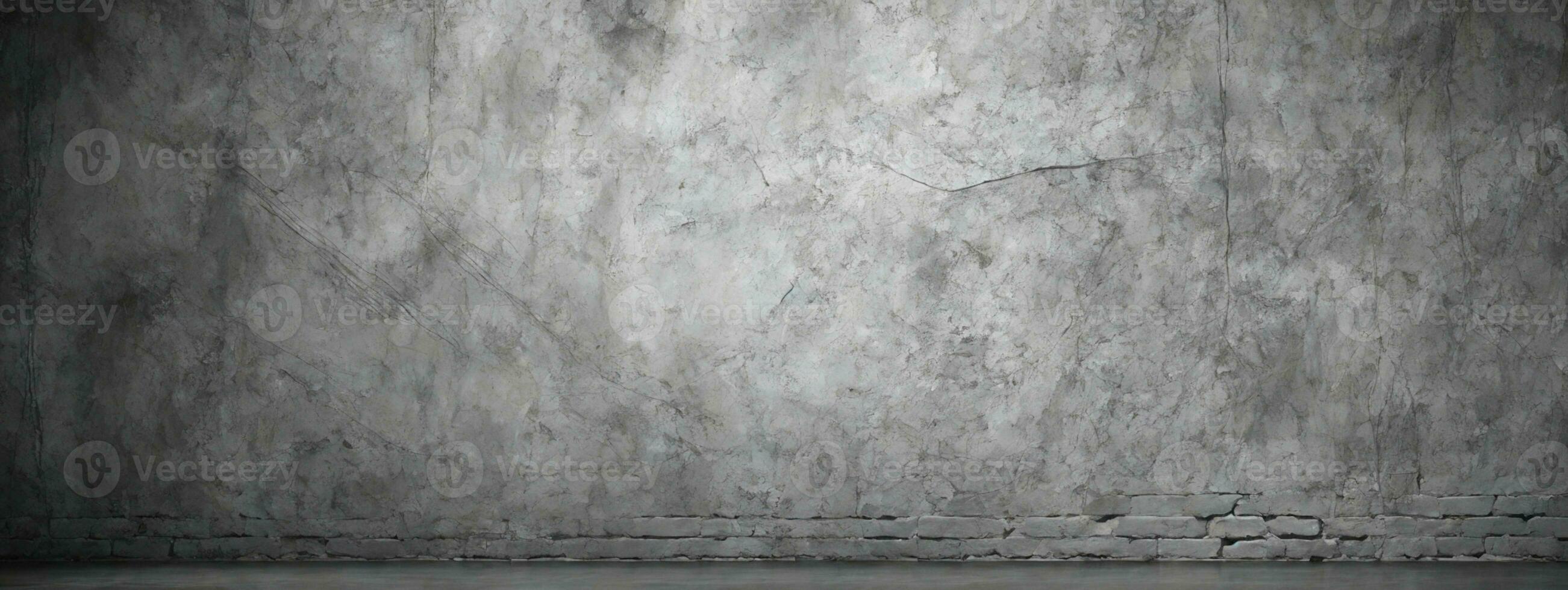 Old wall texture cement dark black gray background abstract grey color design are light with white gradient background.. AI generated photo