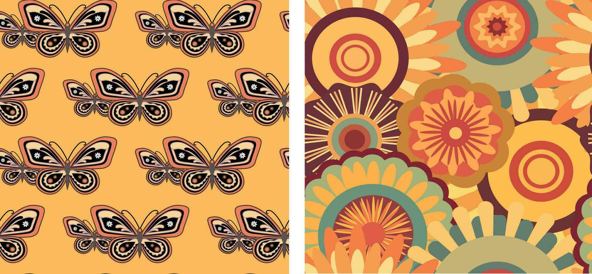 A groovy and psychedelic chessboard backdrop inspired by the 60s and 70s. Perfect for print templates, textiles. vector