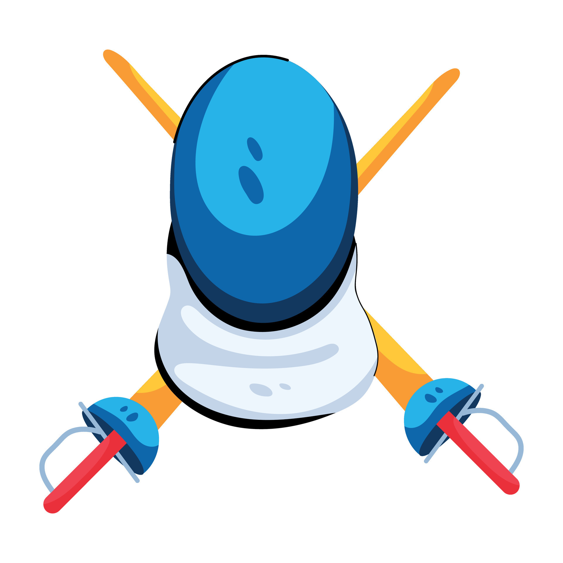 Trendy Fencing Equipment 29209233 Vector Art at Vecteezy