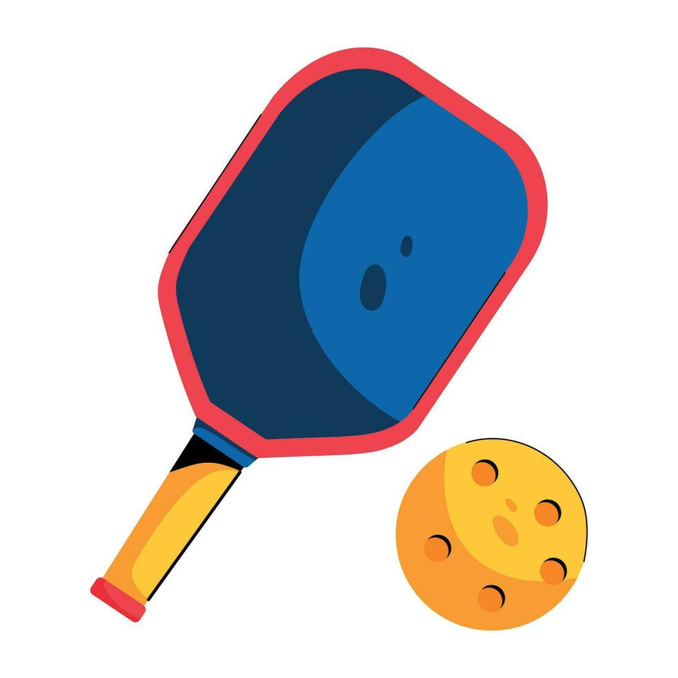 de moda pickleball raqueta vector