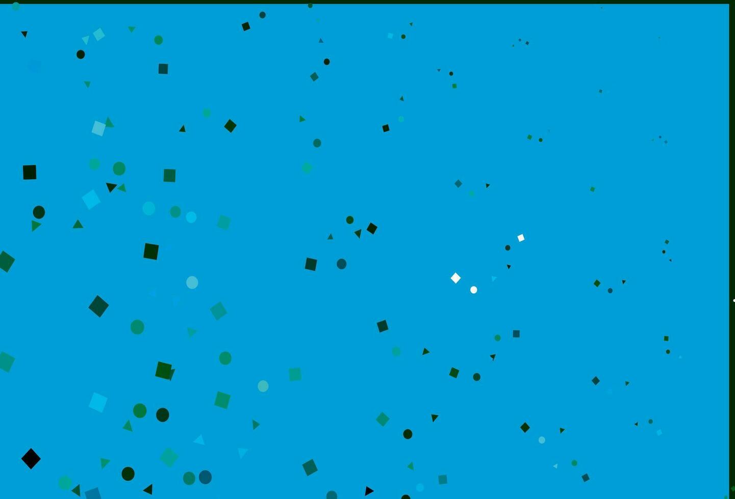 Light Blue, Green vector pattern in polygonal style with circles.