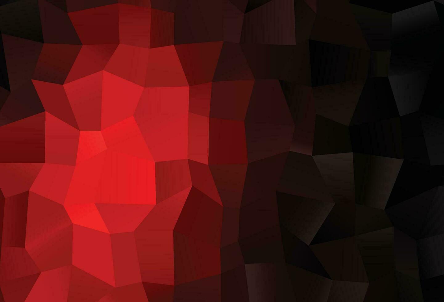 Dark Red vector shining triangular pattern.