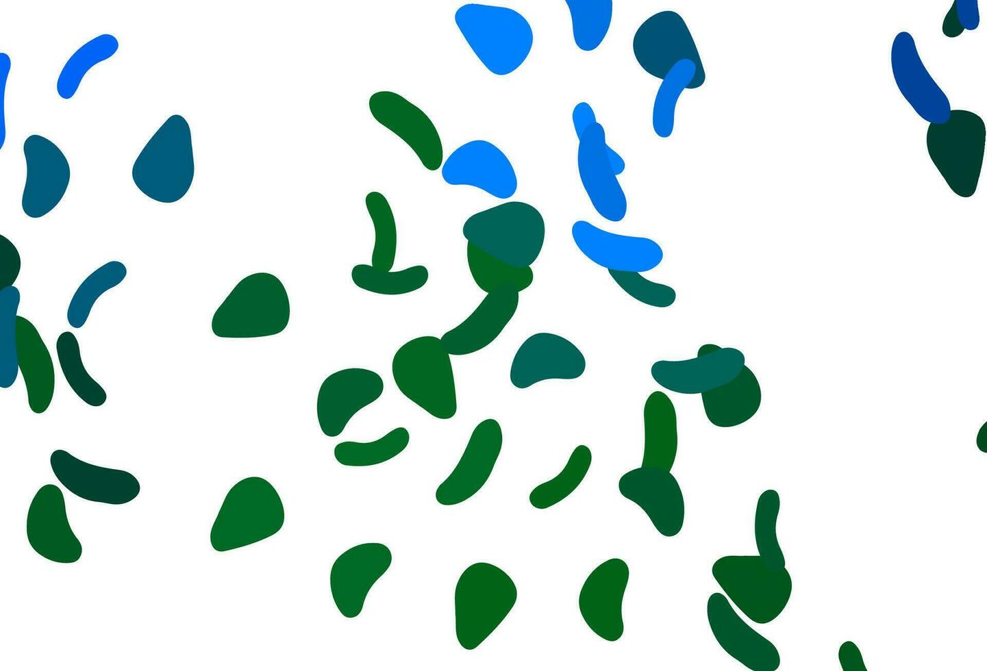 Light Blue, Green vector template with memphis shapes.