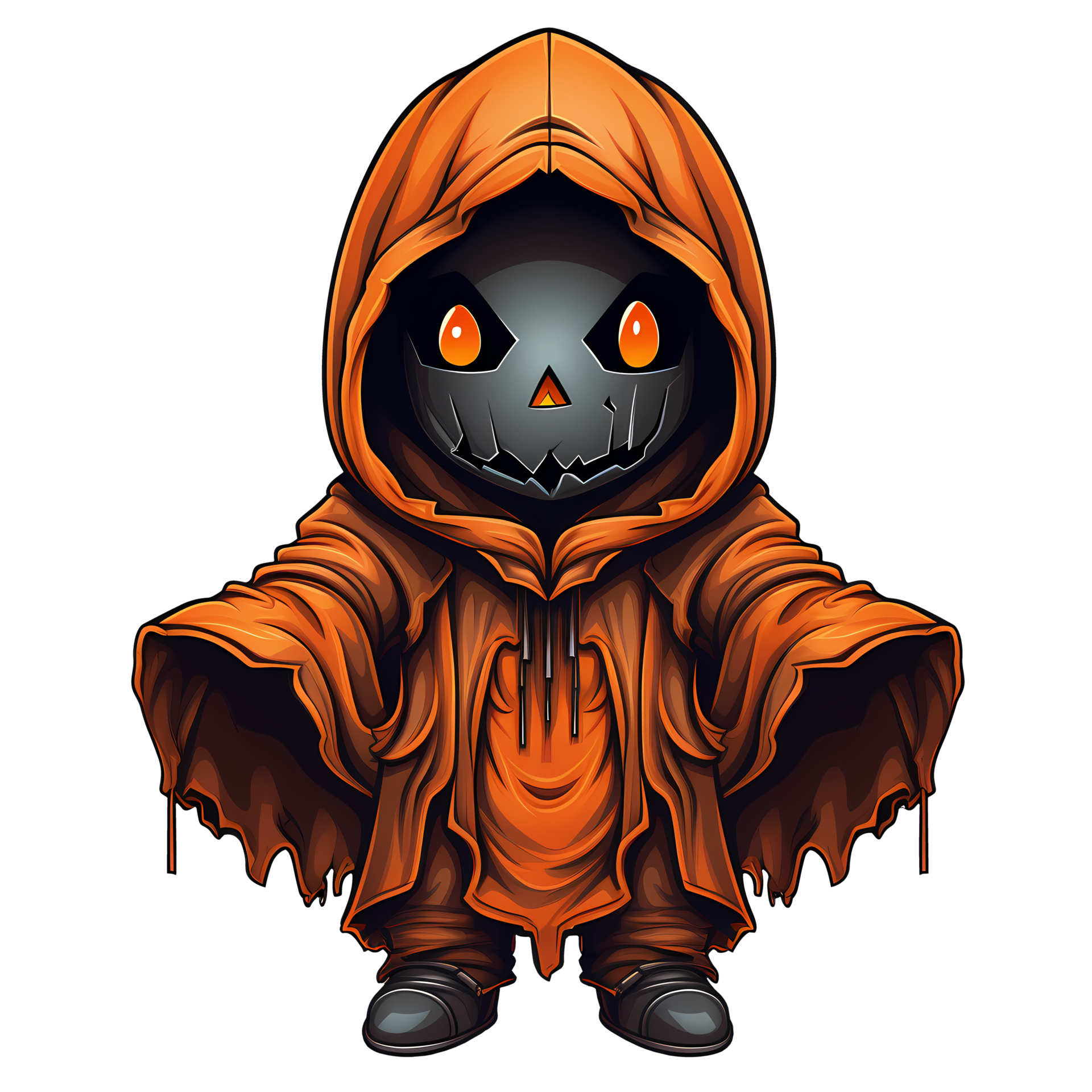 Scary Halloween Clipart Illustration AI Generative 29209446 PNG