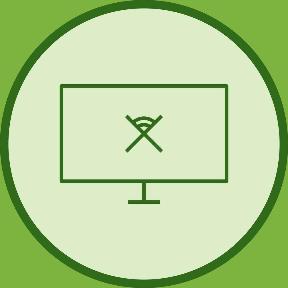 Unique Disconnected Network Vector Icon