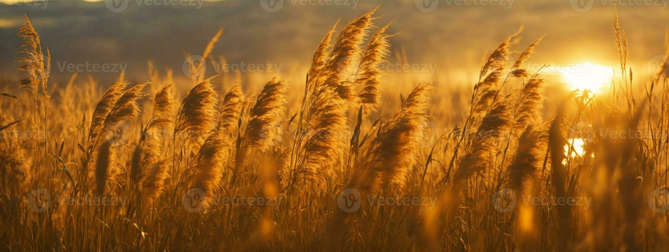 Schilf. AI generated photo