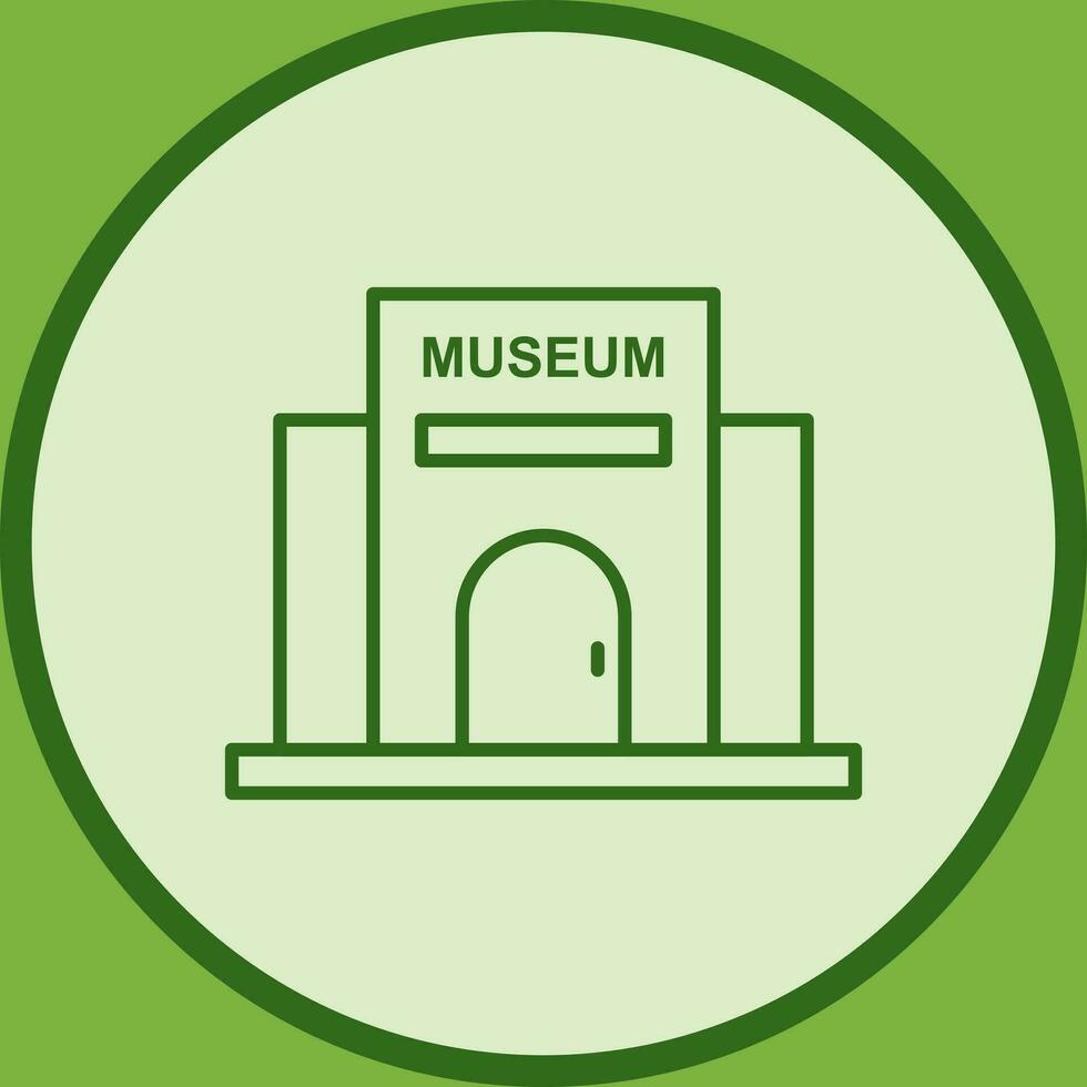 icono de vector de edificio de museo