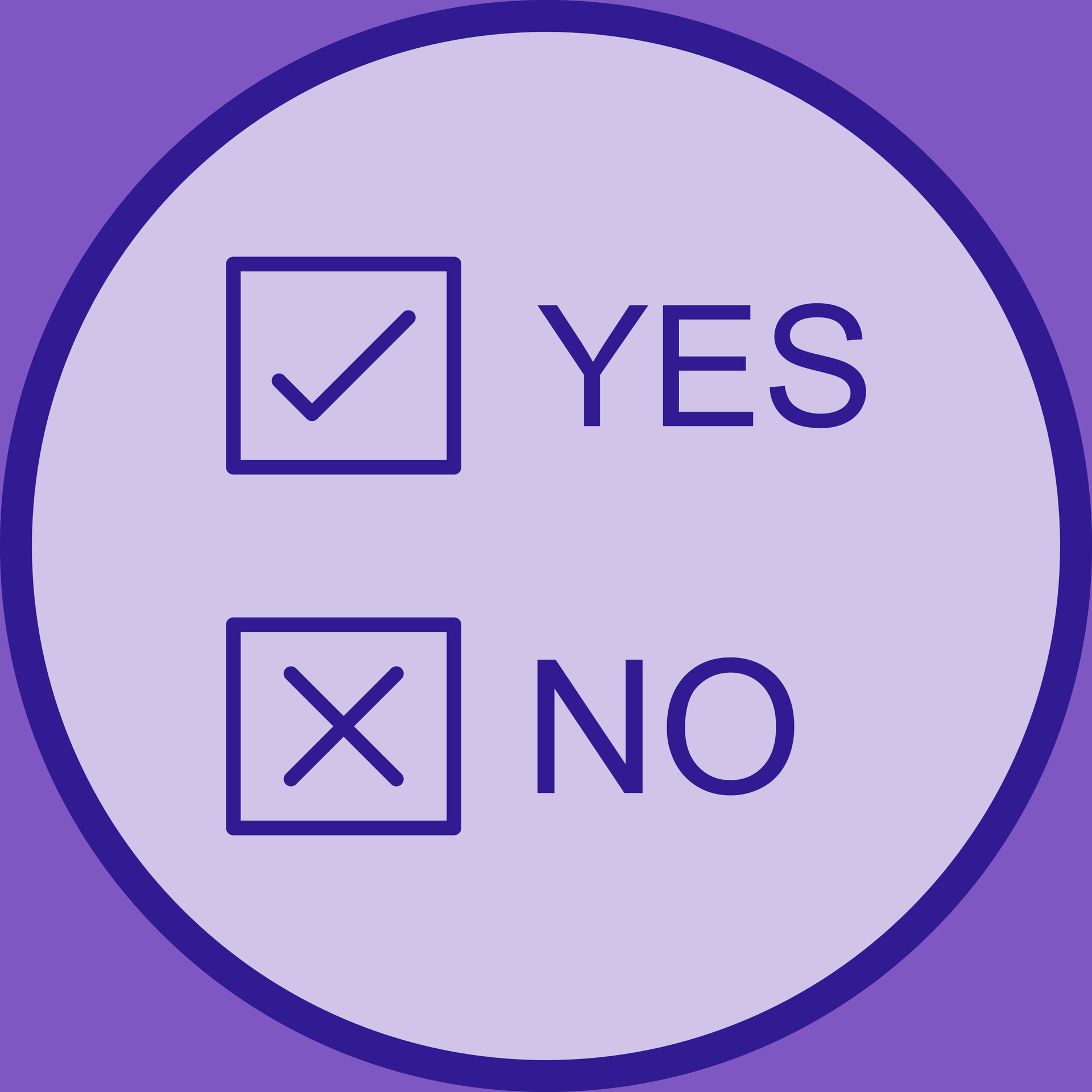 Yes No Option Vector Icon 29209723 Vector Art at Vecteezy