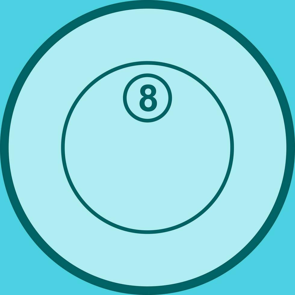 Unique Eight Ball Vector Icon