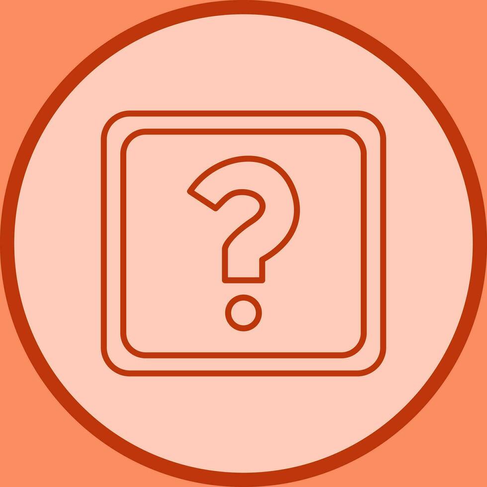 Unique Question Mark Vector Icon