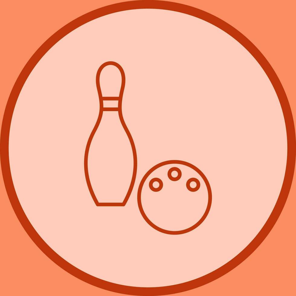 Unique Bowling Vector Icon