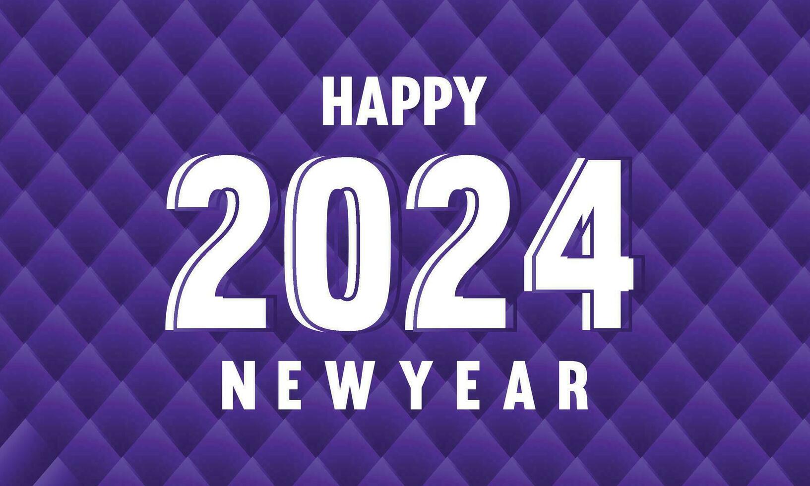 2024 Happy New Year Banner vector