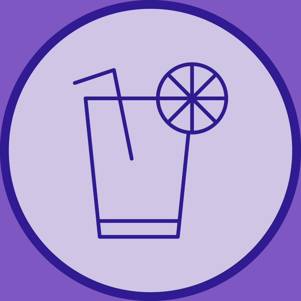 Unique Lemon Juice Vector Icon