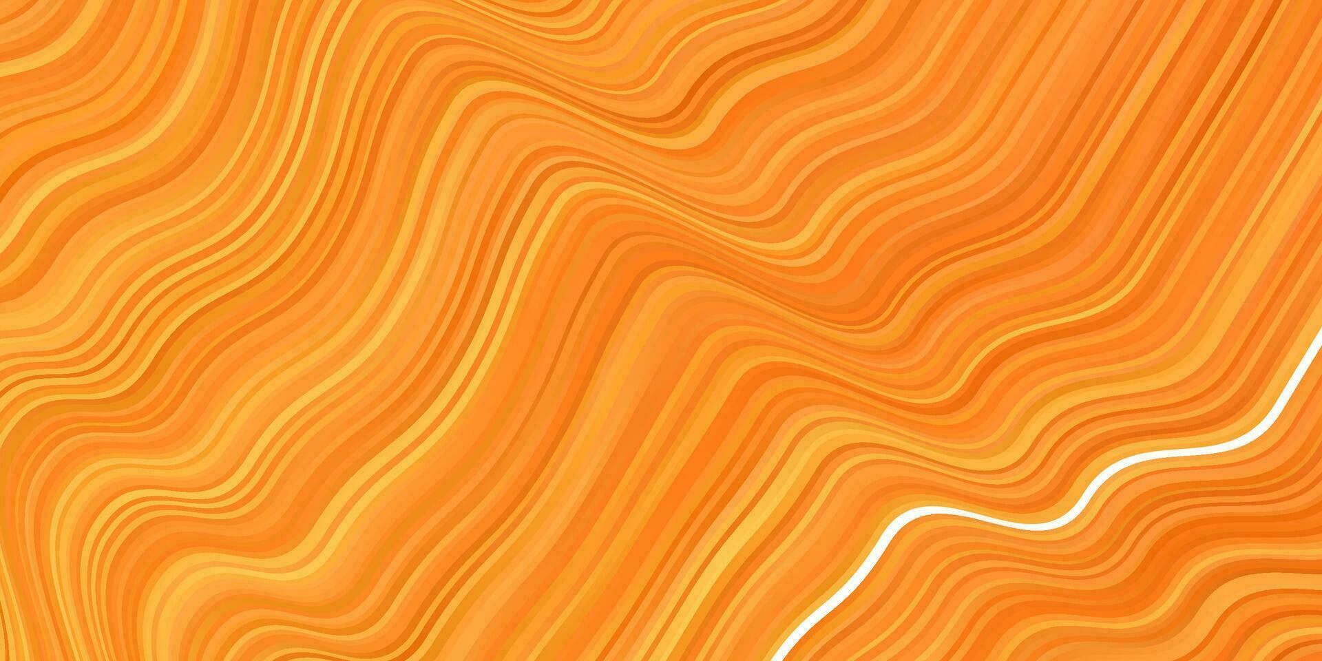 Light Orange vector template with curves.