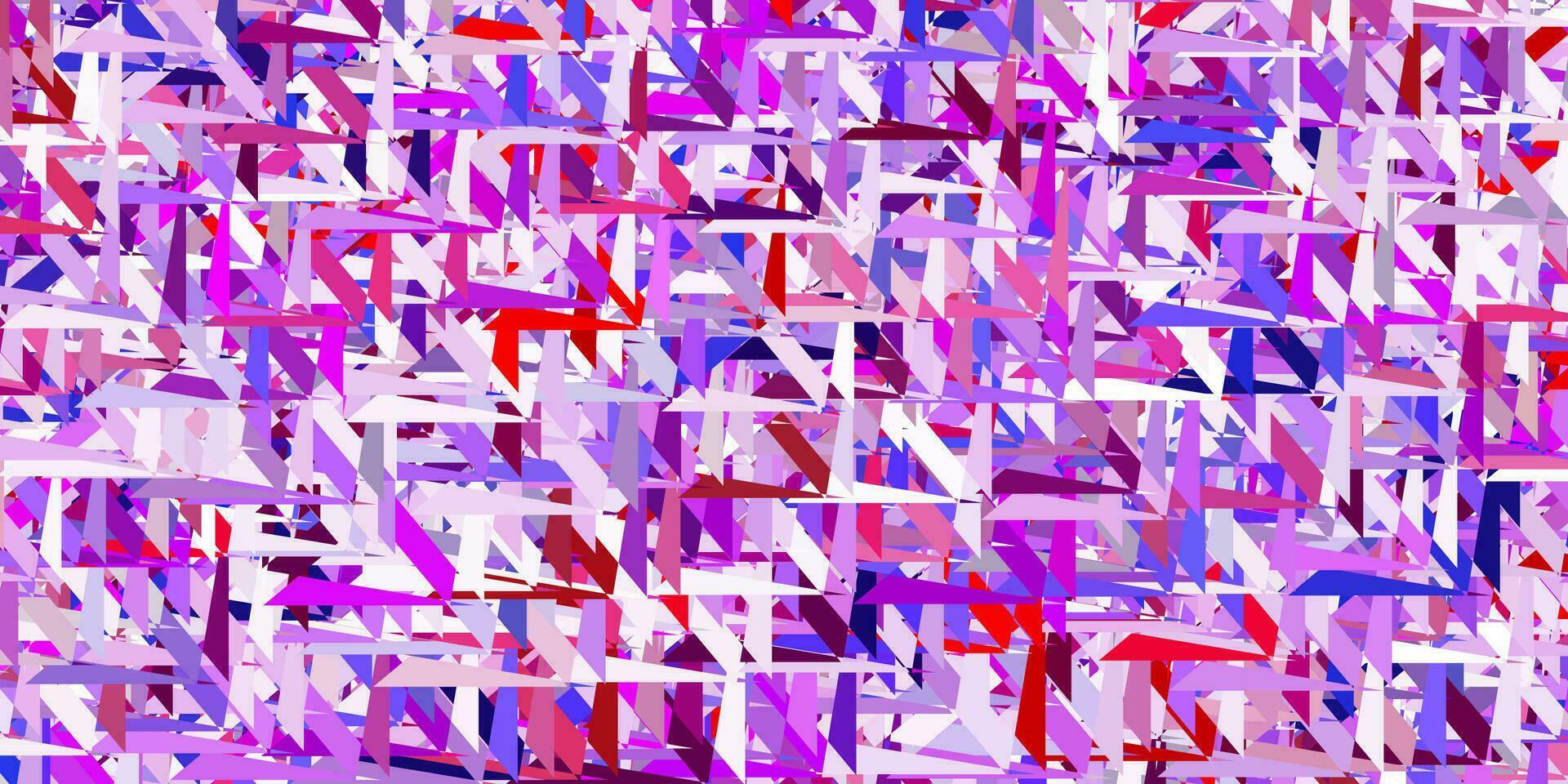 Light blue, red vector backdrop with triangles, lines.